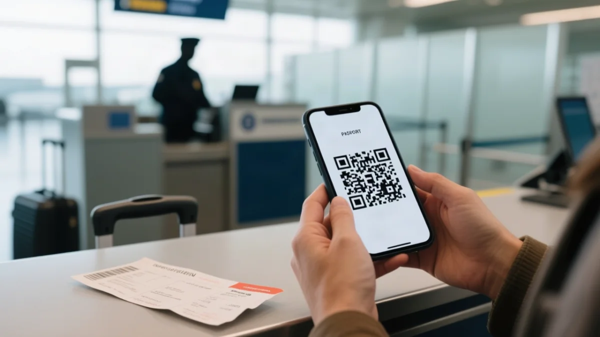 Saving the QR Code and Using It at the Border